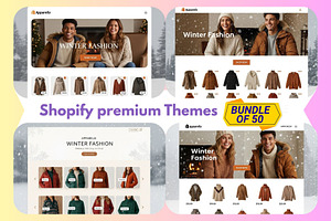 Shopify Premium 50 Modern E‑Commerce, a Shopify Template by Aban's World