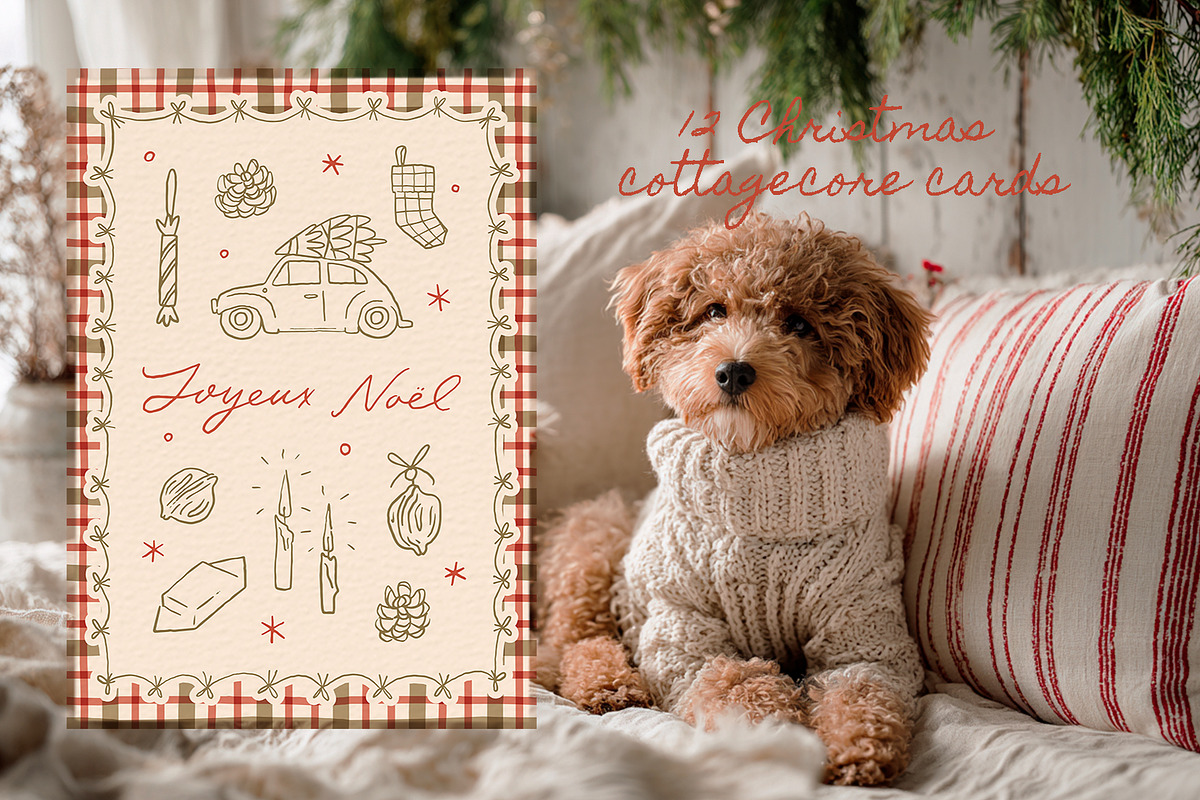 Cottagecore Christmas Club clip art, an Object Graphic by Cute Atelier (Photo 3 of 13)