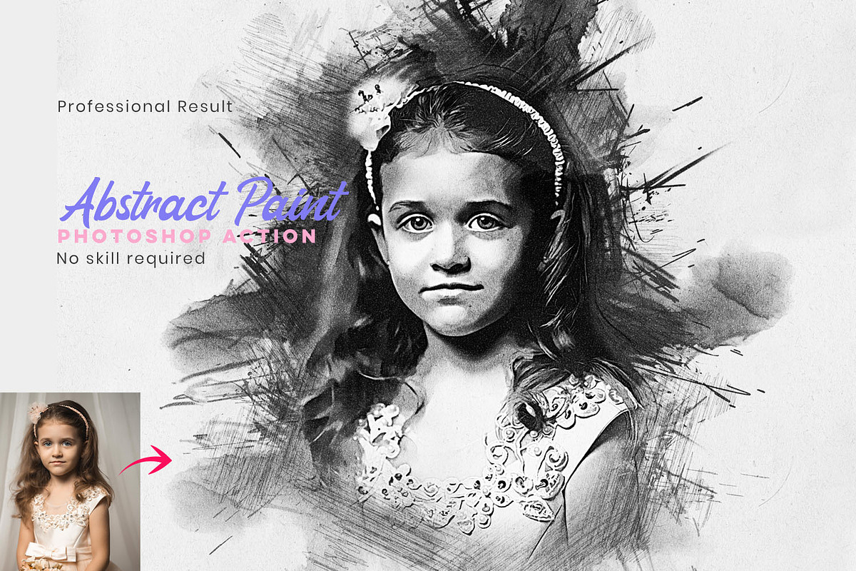 Charcoal Drawing Photoshop Action, a Brushes & More by MRI STUDIO (Photo 12 of 12)