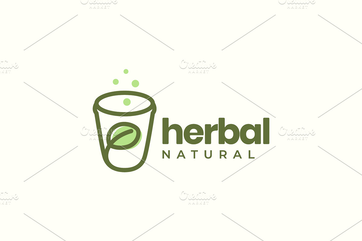nature herbal drink tea health logo, a Branding & Logo Template by devastd