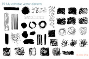 Art collage vector collection, a Pattern Graphic by Kate Art (Thumbnail 17 of 18)