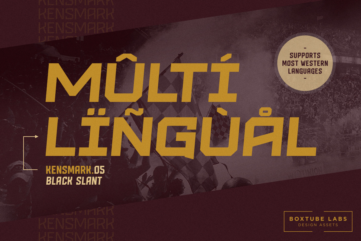 Kensmark - Display Font, a Sans Serif Font by BoxTube Labs (Photo 5 of 6)