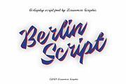 Berlin Script - A Display Script, a Script Font by Brainware Graphic (Thumbnail 1 of 5)