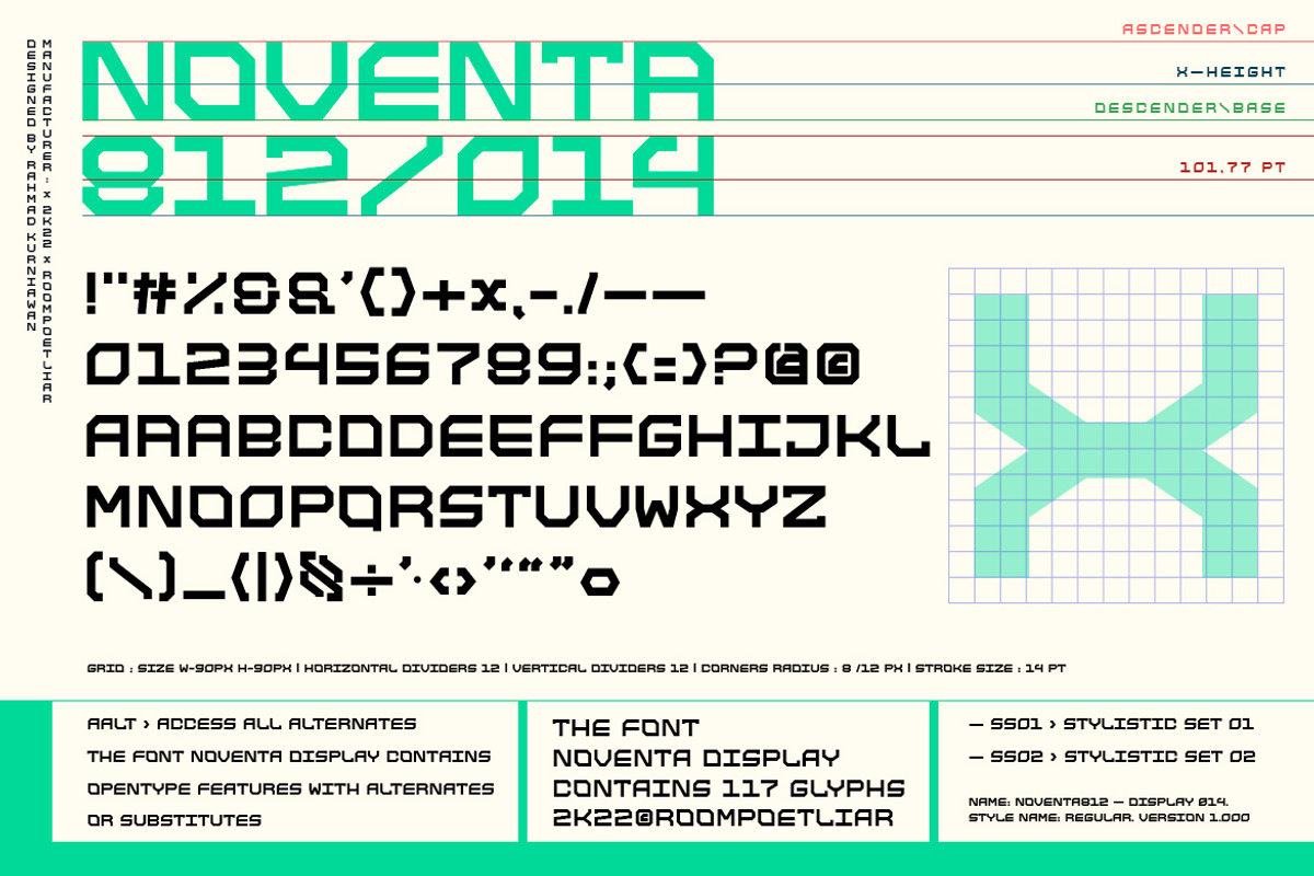 Noventa Display Font, a Font by RMPL.std (Photo 4 of 4)