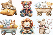 Vintage Knitted Plush Baby Animals, an Illustration by CraftArtStudio (Thumbnail 2 of 6)