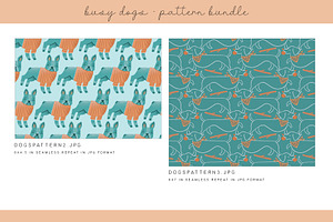 Cute Dog Digital Paper DH