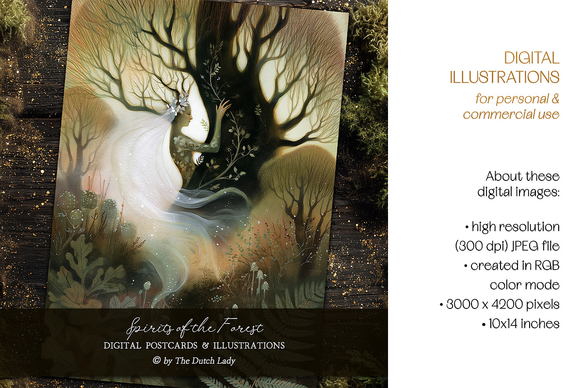 Spirits Of The Forest Illustrations, a Seasonal Illustration by The Dutch Lady Designs (Photo 5 of 7)