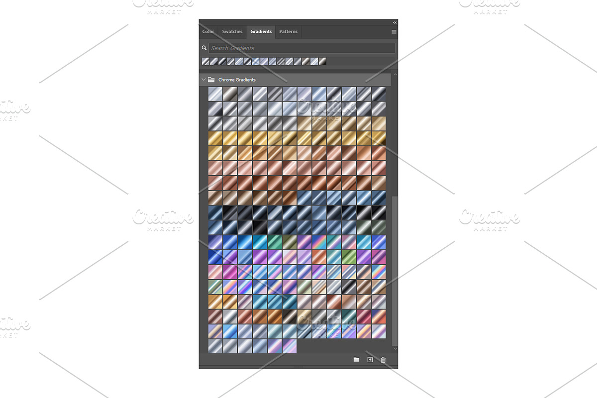 CHROME GRADIENTS PS & Illustrator, a Gradient Add-On by Juksy (Photo 2 of 3)