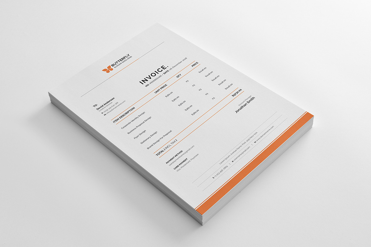 Invoice, a Stationery Template by deviserpark (Photo 2 of 4)