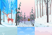 Vector winterland collection, an Animal Illustration by SHMEL_Studio (Thumbnail 8 of 10)