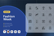 Fashion Week Icon, an Outline Icon by Nathaya Studio (Thumbnail 1 of 2)