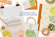 The Book Biters Cute Animal Print, a Stationery Template by Euonia Meraki (Thumbnail 7 of 9)