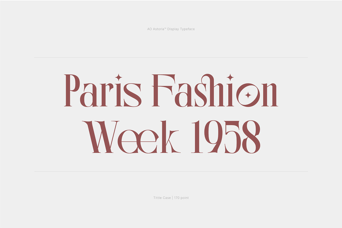 AO Astoria - Display Typeface, a Serif Font by OwunStudio (Photo 15 of 25)
