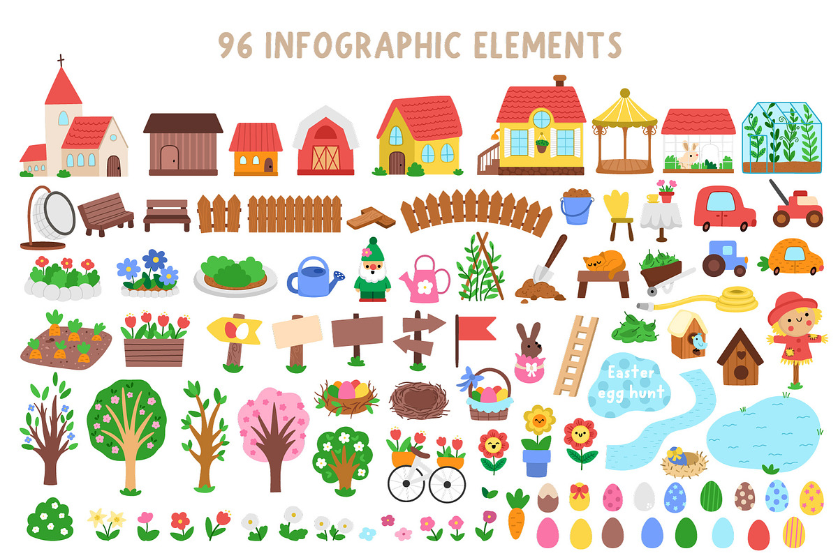 Easter egg hunt map creator, a Seasonal Illustration by Lexi Claus (Photo 2 of 9)