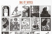 Bag of Bones | Vintage Clipart, a Seasonal Illustration by GVGraphics (Thumbnail 6 of 13)