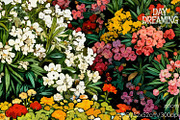 Sunny European Floral, a Decorative Illustration by yahu88studio (Thumbnail 3 of 3)
