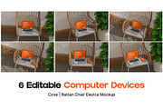 Cove - Rattan Chair Device Mockup, a Device Mockup by orenjidesign (Thumbnail 2 of 10)