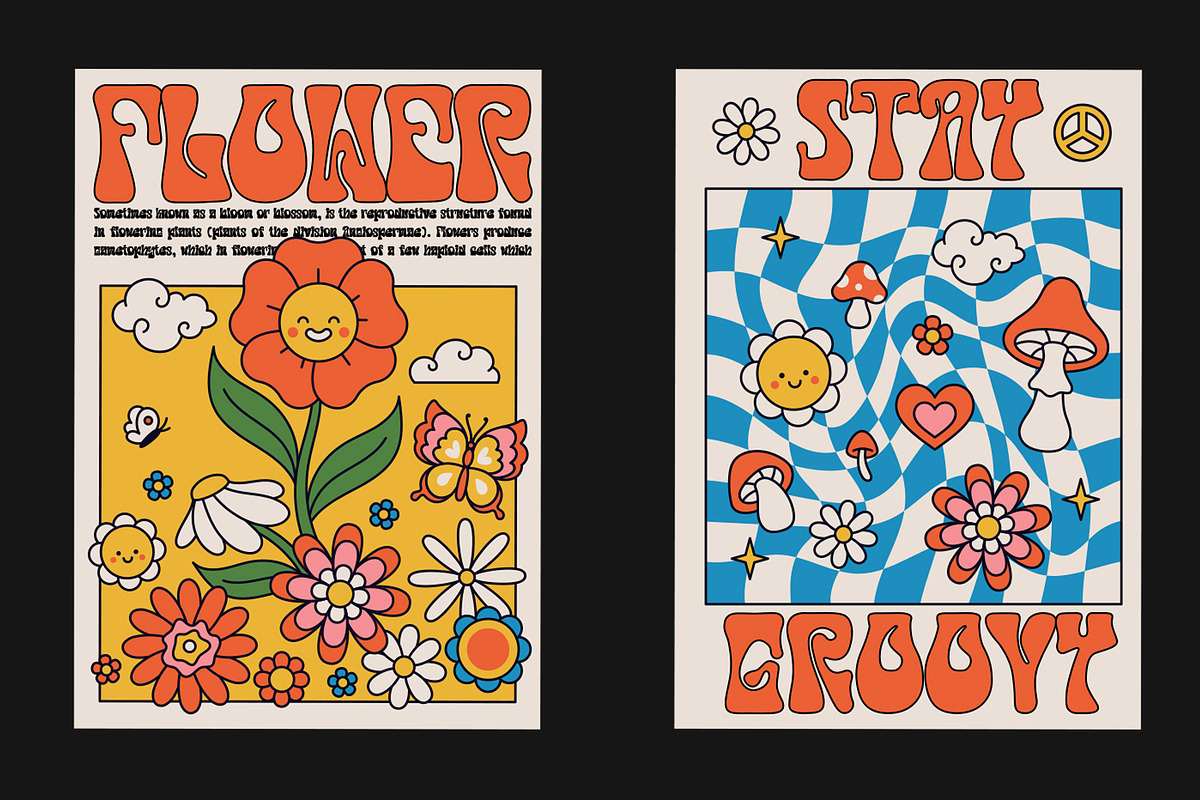 Cassiopea - Psychedelic typeface, a Font by HeyFonts (Photo 7 of 12)