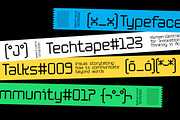 Techtape, a Symbol Font by Here  FF (Thumbnail 7 of 12)
