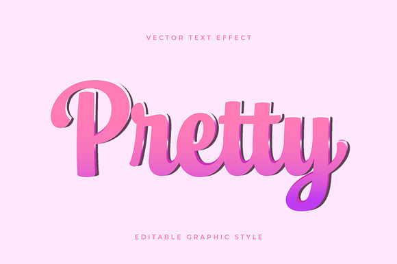 Pink Gradient Script Text Effect preview 4