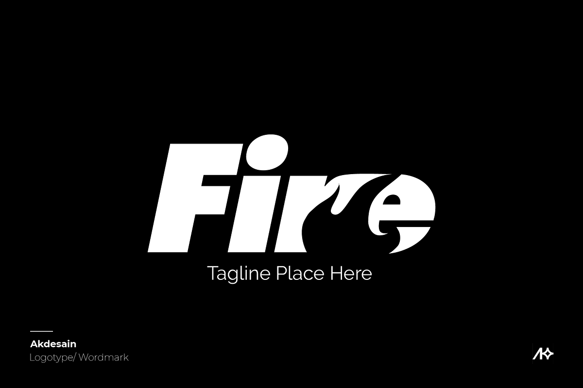 Fire Wordmark Logo, a Branding & Logo Template by Akdesain