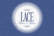 Lace pattern procreate brushes, a Brush Add-On by Veronika Gotovceva (Thumbnail 1 of 4)