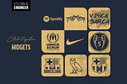 Barcelona Icon Pack | Away Kit, an Icon by IconsEngineer (Thumbnail 3 of 11)