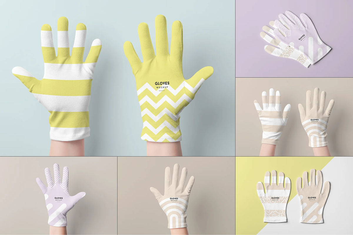 Gloves Mock-up, a Household Mockup by BLISS DESIGN (Photo 1 of 3)