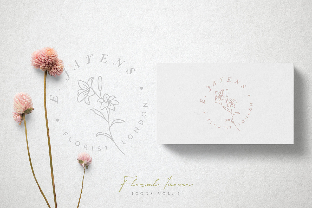 60 Flower and Floral Icons - Vol 2, an Outline Icon by Hatch Design Workshop (Photo 2 of 10)