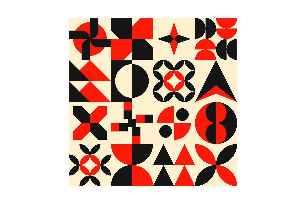 Geometric Shapes Dots Construction, a Pattern Graphic by Neo Geo (Photo 4 of 9)