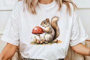 Watercolor Autumn Squirrel Clipart, an Illustration by Pixels.Craft (Thumbnail 4 of 7)