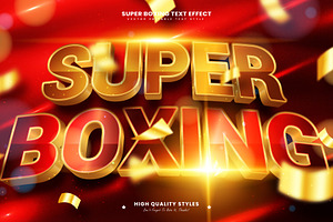 Super Boxing Editable Text Effect