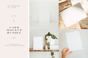 01 - Card Mockup Bundle, a Print Template by youdiful creation (Thumbnail 1 of 3)