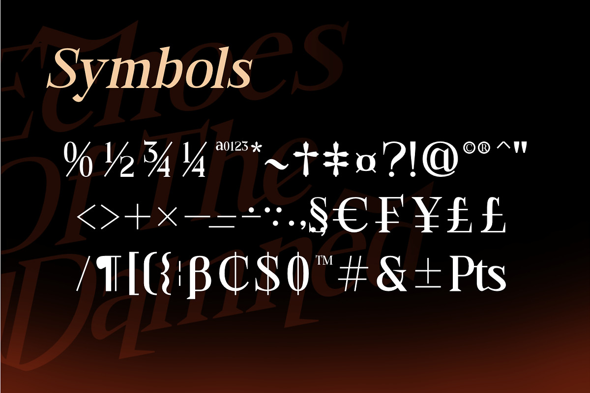 Bonemerch - Modern Gothic Serif Font, a Serif Font by Rishsketch (Photo 10 of 13)