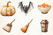 Neutral Halloween Clipart, an Illustration by Libby Wishes (Thumbnail 3 of 6)