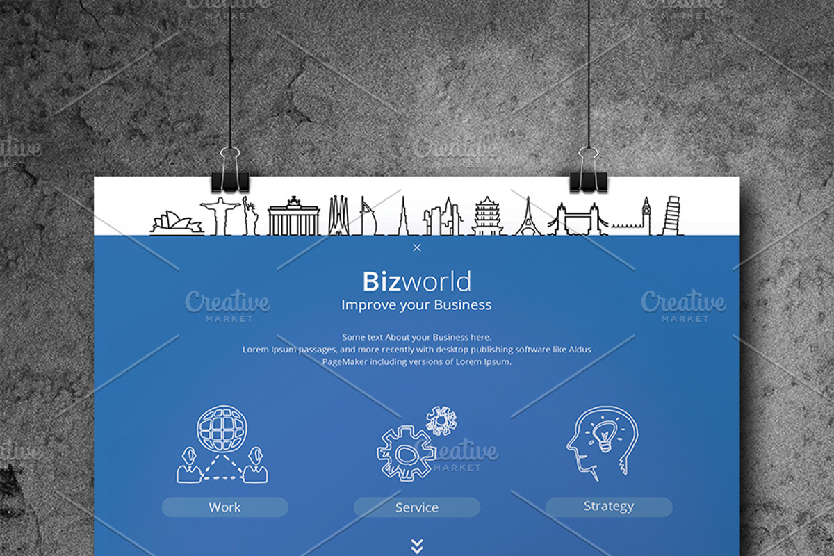 Minimal Clean & Corporate Flyer, a Flyer Template by Awns Creators (Photo 2 of 4)