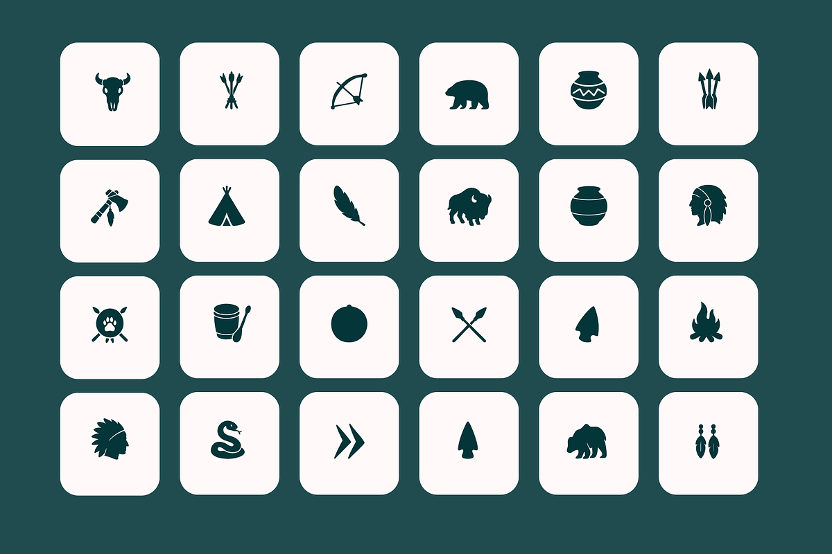 Indigenous Dingbats Font, a Symbol Font by Creativetacos (Photo 3 of 3)