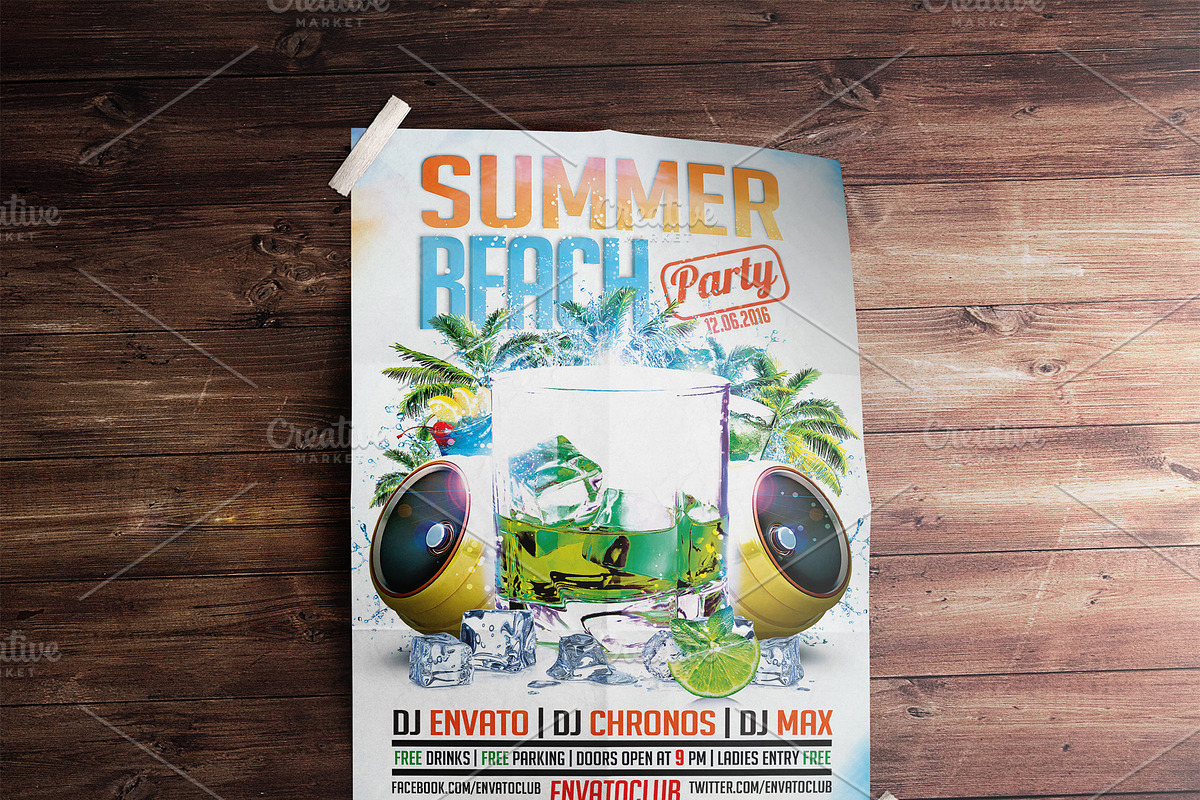 Wooden Poster Mockup, a Print Template by CREATIVE DUDE (Photo 8 of 9)