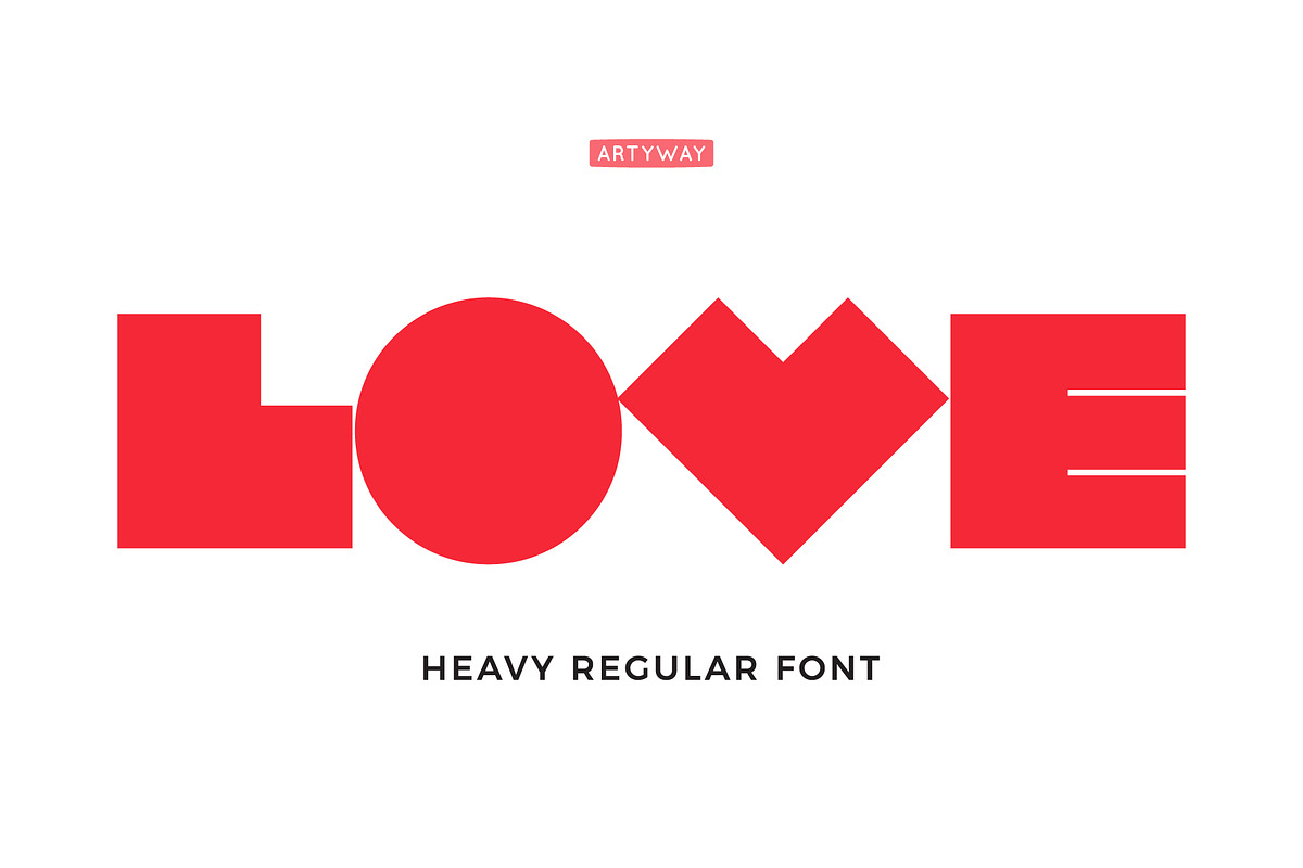 Geometric Headline Font, a Symbol Font by artyway (Photo 1 of 7)