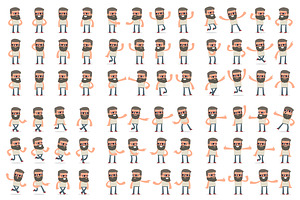 150 Poses Of Character Hipster