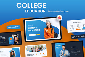 College Education PowerPoint, a Presentation Template by New Coral Design