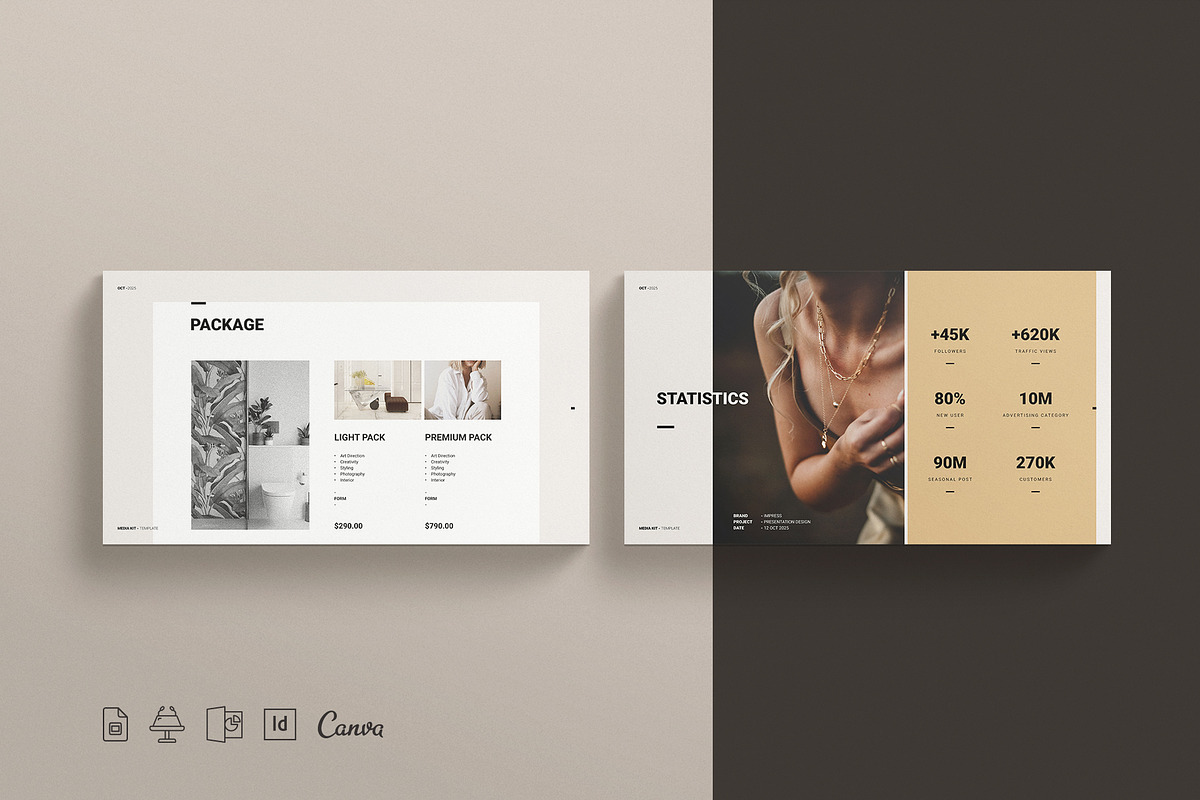 Media Kit Presentation Template, a Presentation Template by E-Type (Photo 2 of 7)