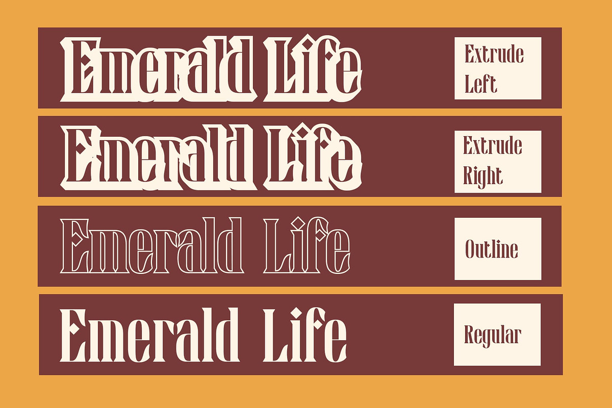 Darvine 3D, a Serif Font by Craft Supply Co. (Photo 2 of 8)