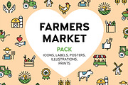 Farmers Market Food Pack, an Outline Icon by Falcon eye (Thumbnail 1 of 8)