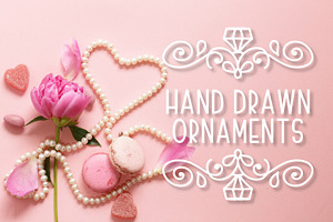 Ornament Font - Hand Drawn Swooshes