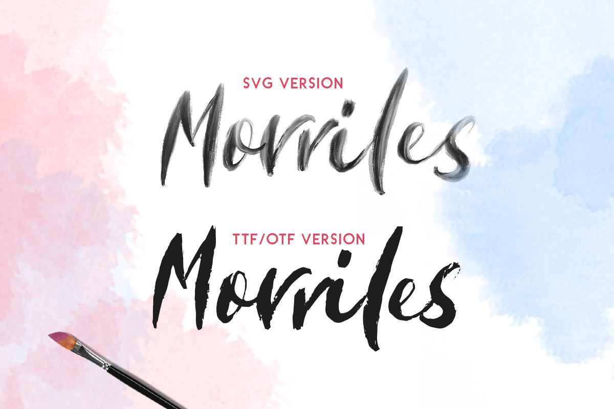 Morriles - SVG Font preview 6