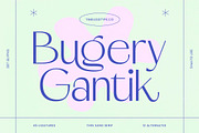 Bugery Gantik – Thin Sans Serif, a Sans Serif Font by timelesstype.co (Thumbnail 1 of 20)