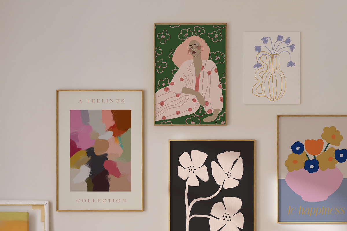 Modern Wall Art Posters Bundle, a Graphic by Ayya Studio (Photo 16 of 94)