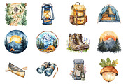 Camp Adventure Clipart, an Illustration by Design Market (Thumbnail 2 of 3)