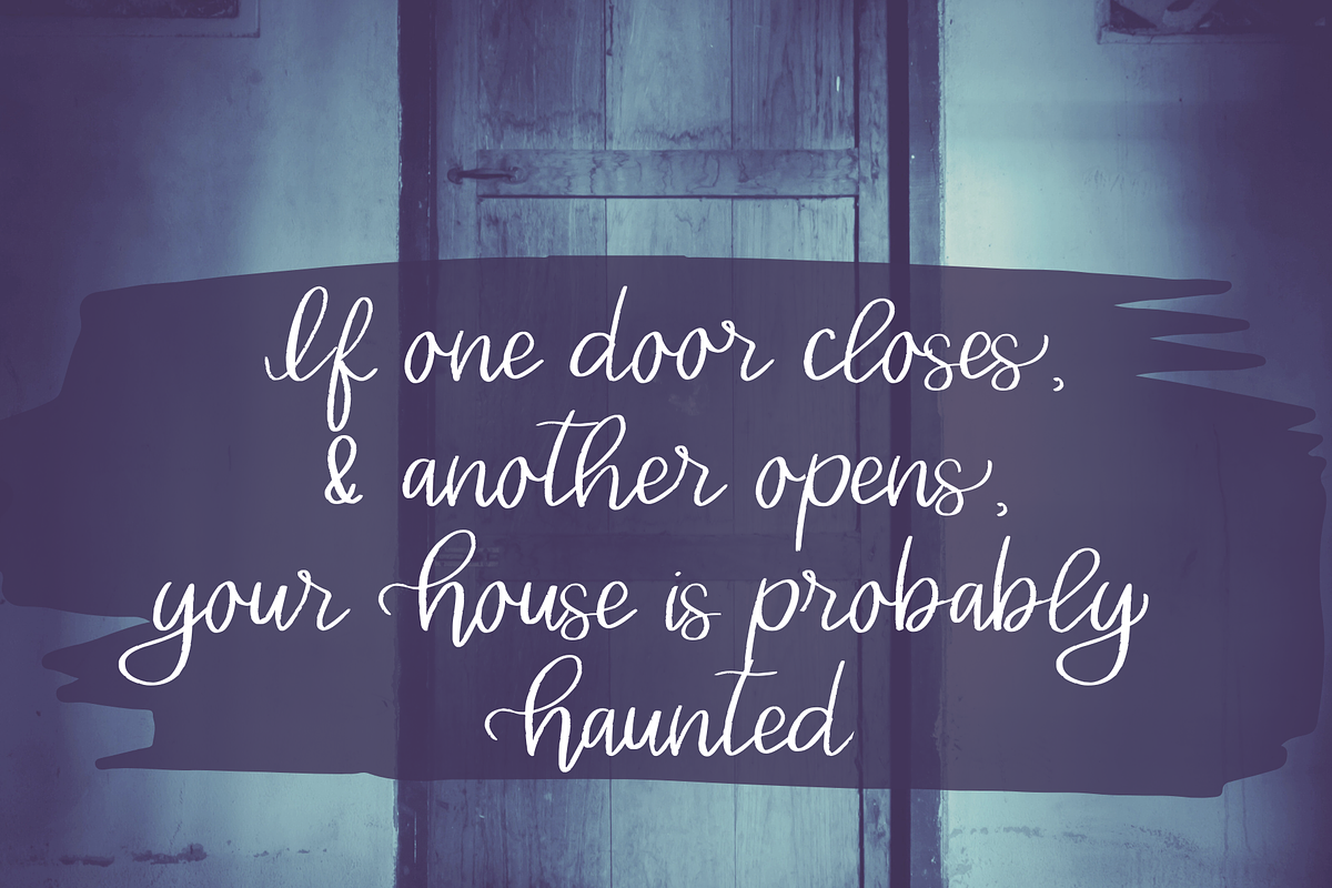 Lovely Haunting, Halloween Script, a Script Font by Designing Digitals (Photo 5 of 9)